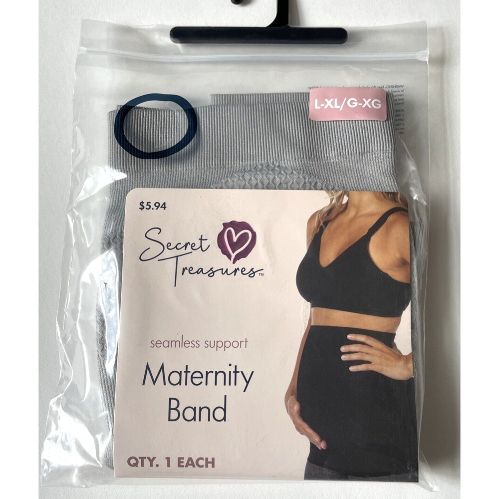Secret Treasures Maternity Support Band Silver L-XL New